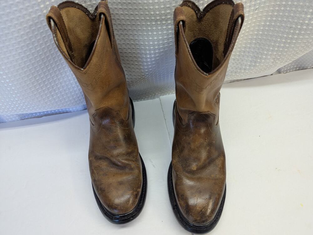 Ariat Sierra 10004986 Men’s 9D Brown Leather Western Work Boots Aged Bark 37227